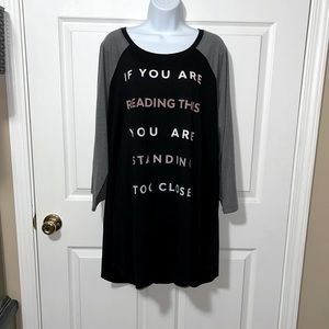 Torrid 4 3/4 length sleeve graphic tee